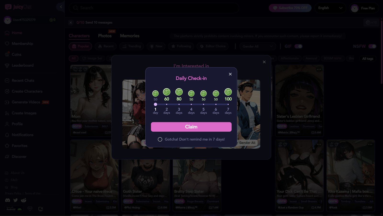 Juicychat Interactive Features